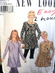 6311 2 HR EZ BABY DOLL/LONG TIER OR NOT TUNIC TOPS PATTERN S-XL